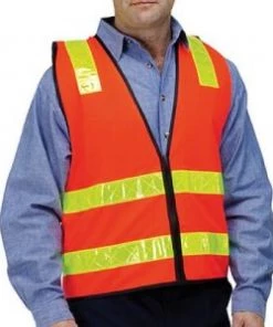 No Brand Hi-Vis Safety Vest (Zip Up) Clothing & Safety