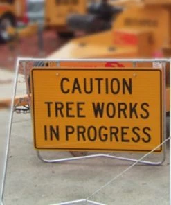 DeNeefe Signs Caution Tree Work In Progress Sign (Large)