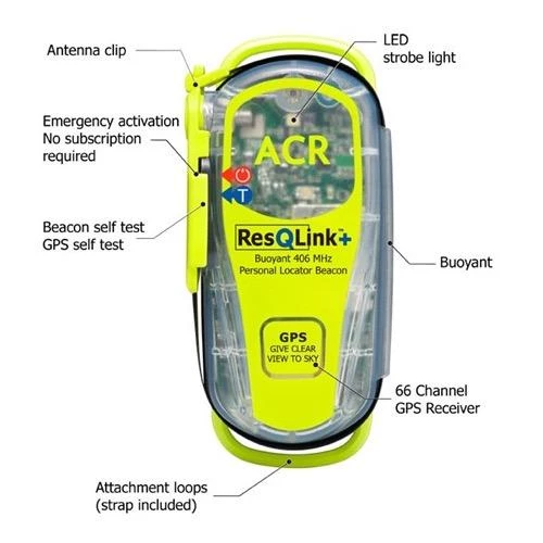 Arbormaster Arborist Gear ACR ResQLink Standard PLB With Floatation 8 Arbormaster Arborist Gear ACR ResQLink Standard PLB With Floatation