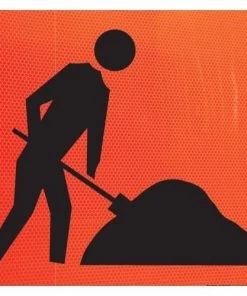 DeNeefe Signs Safety Signs Men At Work Traffic Sign (Large)